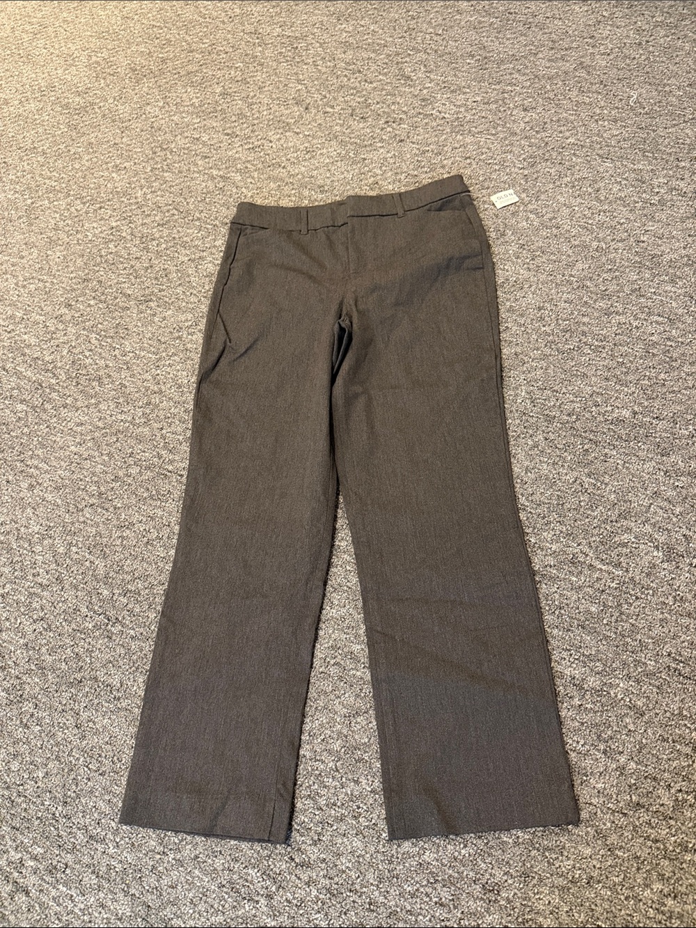 Old Navy High-Rise Pixie Straight Pants in Charcoal Black